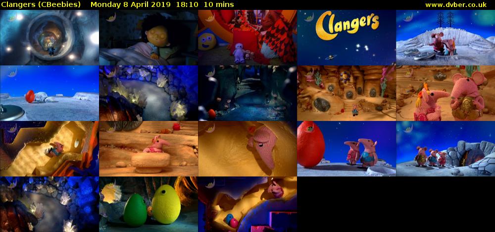 Clangers (CBeebies) Monday 8 April 2019 18:10 - 18:20
