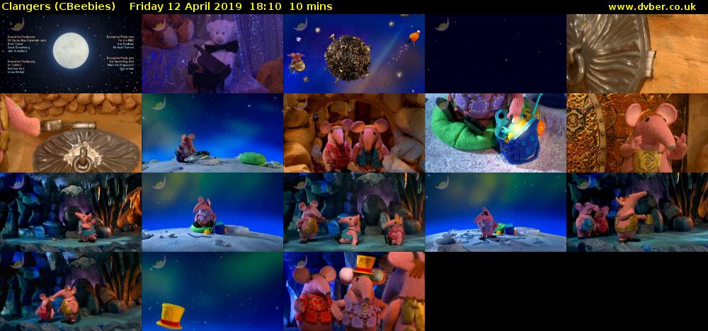 Clangers (CBeebies) Friday 12 April 2019 18:10 - 18:20