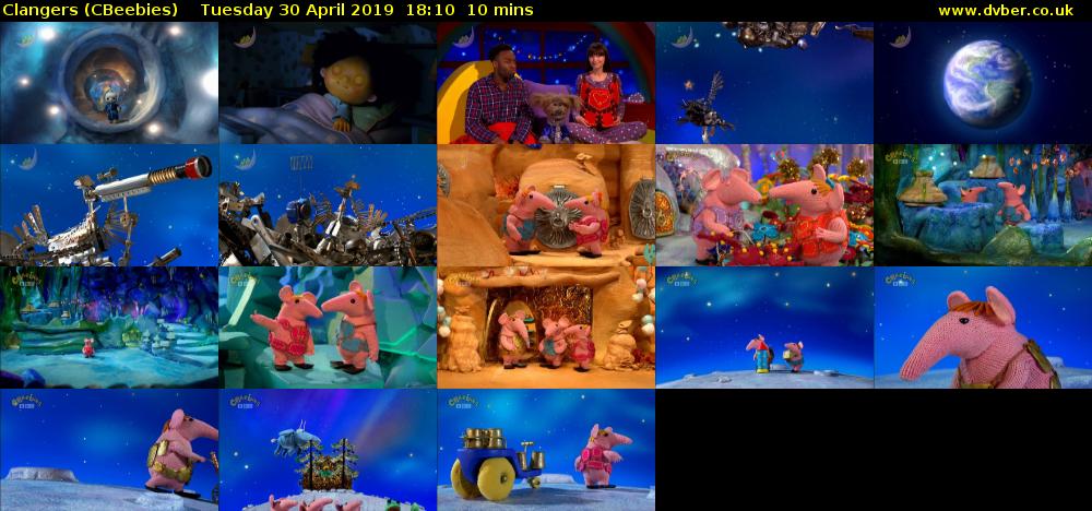 Clangers (CBeebies) Tuesday 30 April 2019 18:10 - 18:20