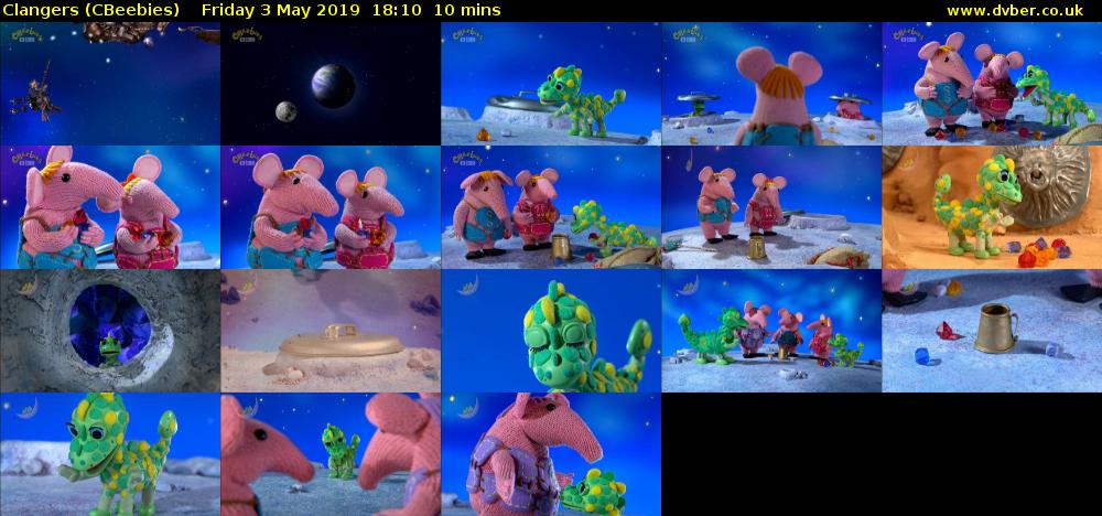 Clangers (CBeebies) Friday 3 May 2019 18:10 - 18:20