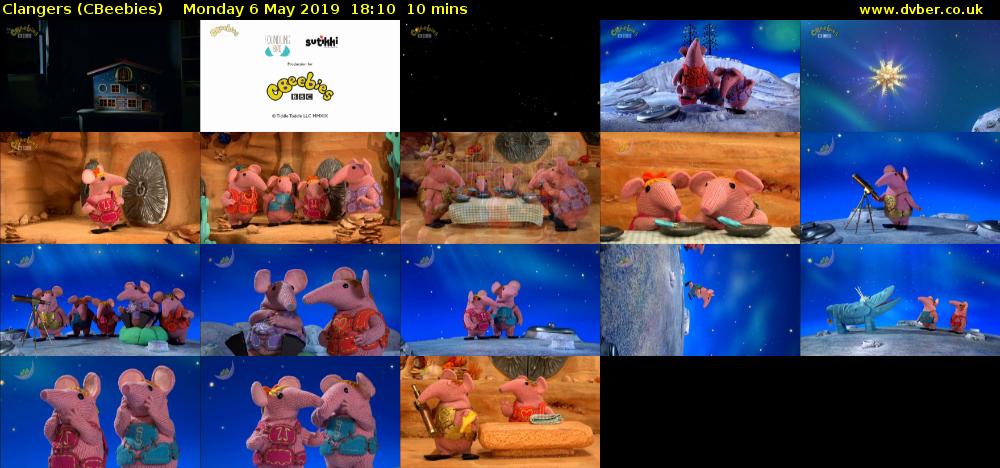 Clangers (CBeebies) Monday 6 May 2019 18:10 - 18:20