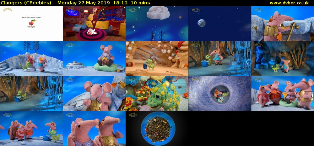 Clangers (CBeebies) Monday 27 May 2019 18:10 - 18:20