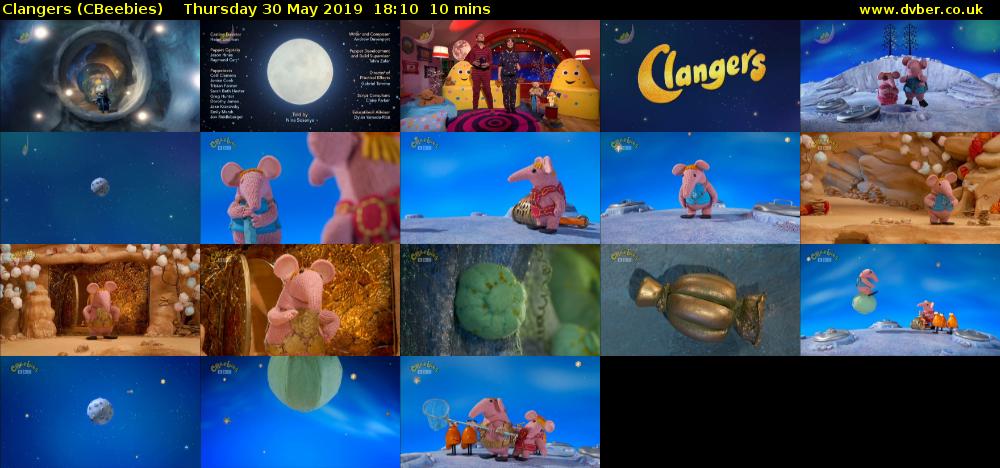 Clangers (CBeebies) Thursday 30 May 2019 18:10 - 18:20
