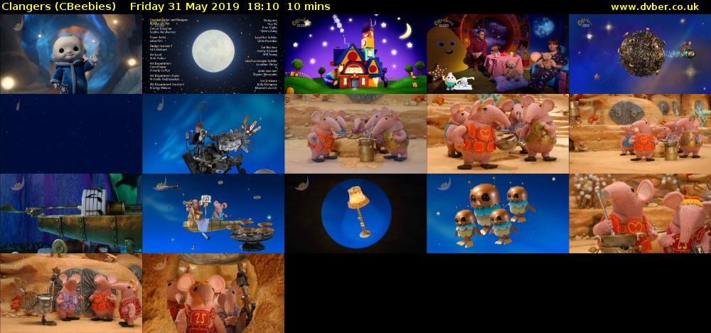 Clangers (CBeebies) Friday 31 May 2019 18:10 - 18:20