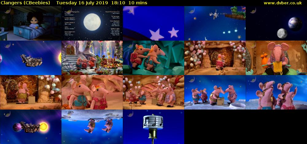 Clangers (CBeebies) Tuesday 16 July 2019 18:10 - 18:20