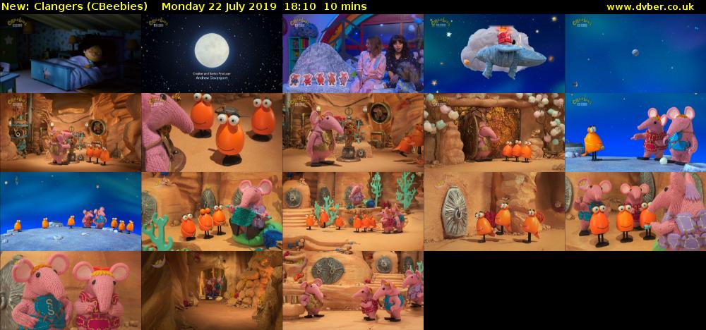 Clangers (CBeebies) Monday 22 July 2019 18:10 - 18:20