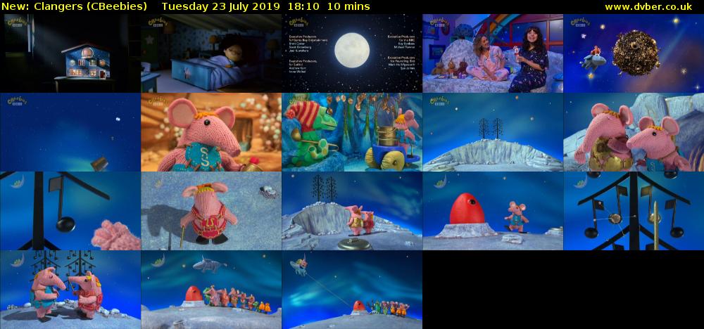 Clangers (CBeebies) Tuesday 23 July 2019 18:10 - 18:20