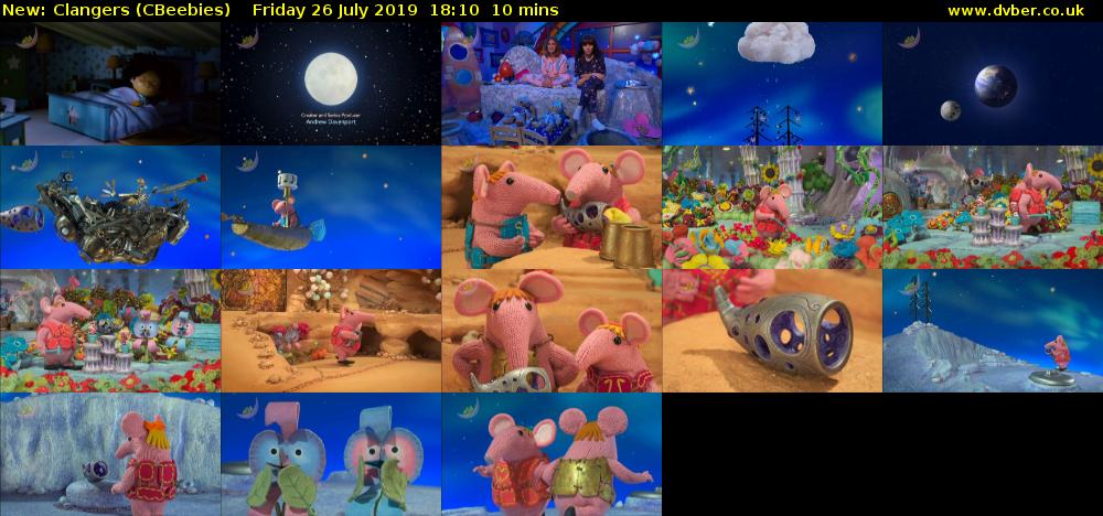 Clangers (CBeebies) Friday 26 July 2019 18:10 - 18:20