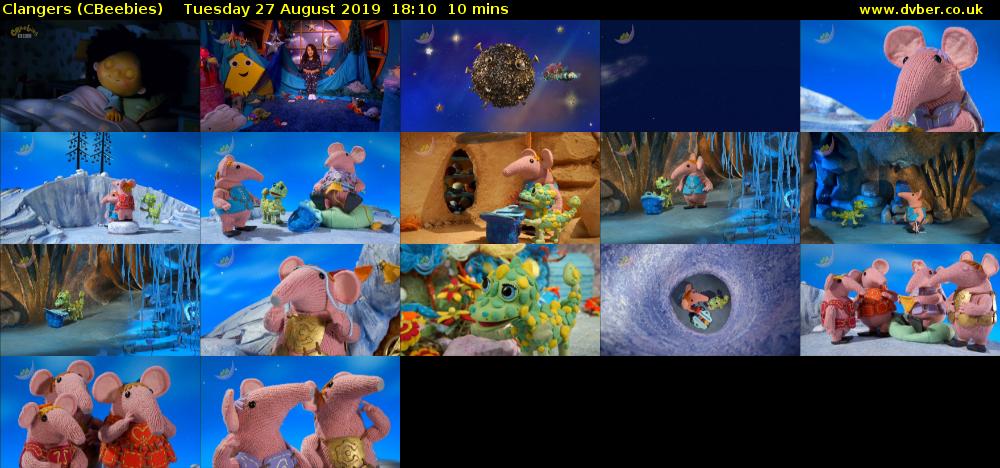 Clangers (CBeebies) Tuesday 27 August 2019 18:10 - 18:20