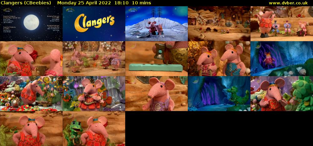 Clangers (CBeebies) Monday 25 April 2022 18:10 - 18:20