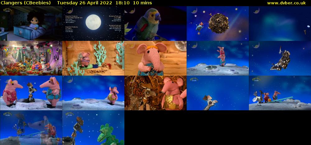 Clangers (CBeebies) Tuesday 26 April 2022 18:10 - 18:20