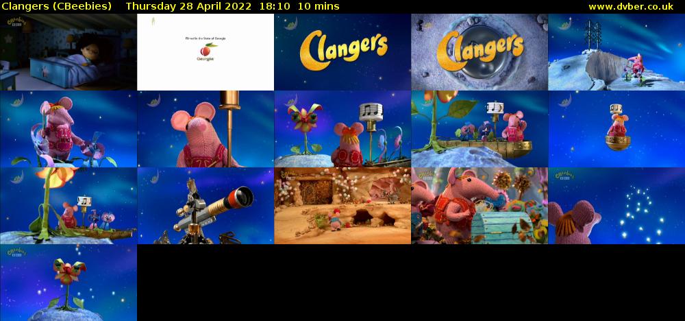 Clangers (CBeebies) Thursday 28 April 2022 18:10 - 18:20