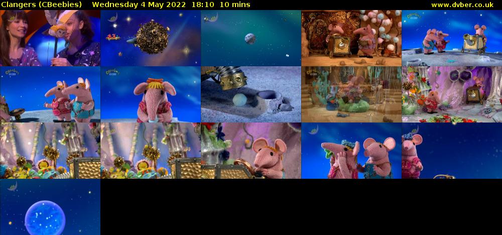 Clangers (CBeebies) Wednesday 4 May 2022 18:10 - 18:20