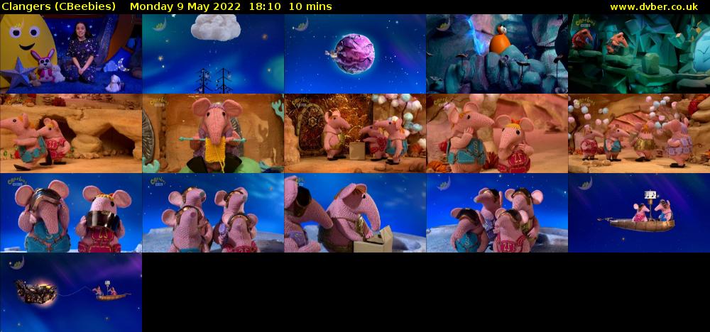 Clangers (CBeebies) Monday 9 May 2022 18:10 - 18:20