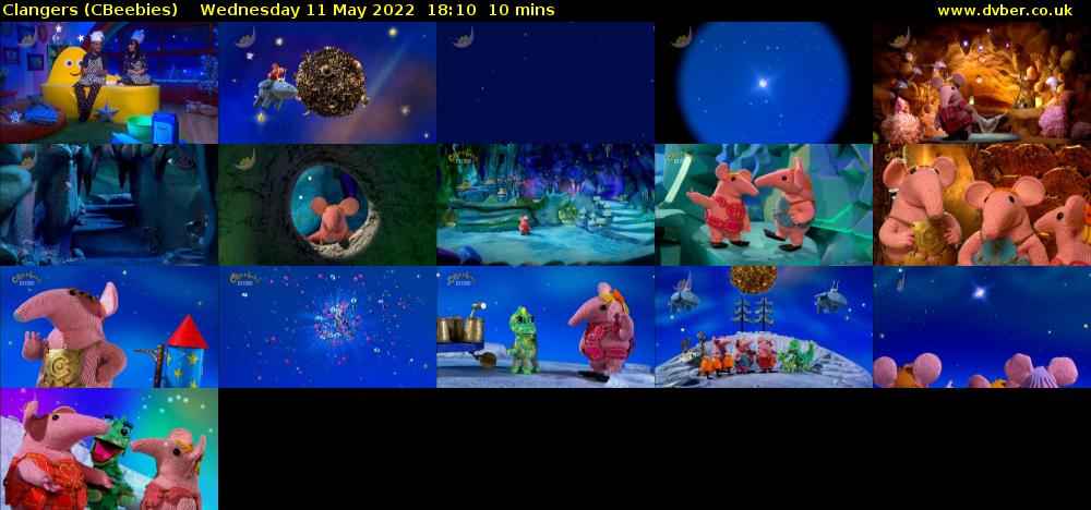 Clangers (CBeebies) Wednesday 11 May 2022 18:10 - 18:20