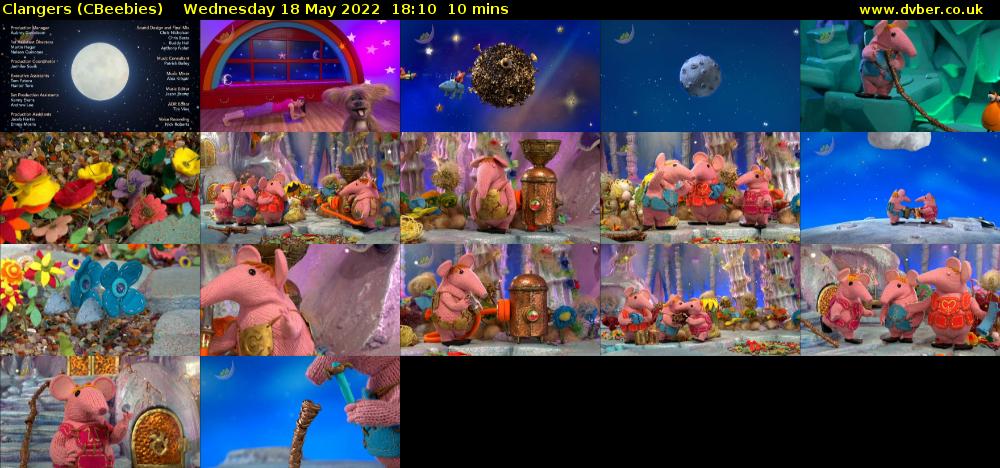 Clangers (CBeebies) Wednesday 18 May 2022 18:10 - 18:20