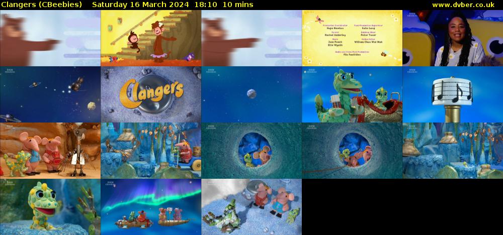 Clangers (CBeebies) Saturday 16 March 2024 18:10 - 18:20