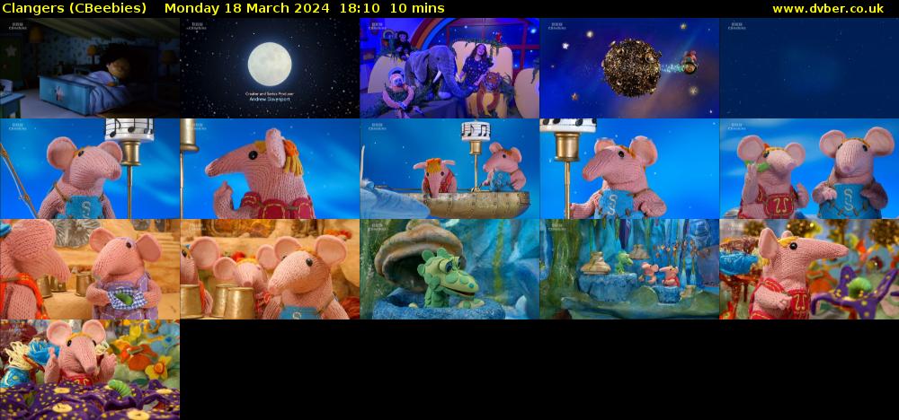 Clangers (CBeebies) Monday 18 March 2024 18:10 - 18:20