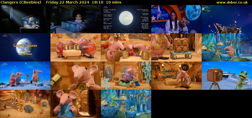 Clangers (CBeebies) Friday 22 March 2024 18:10 - 18:20