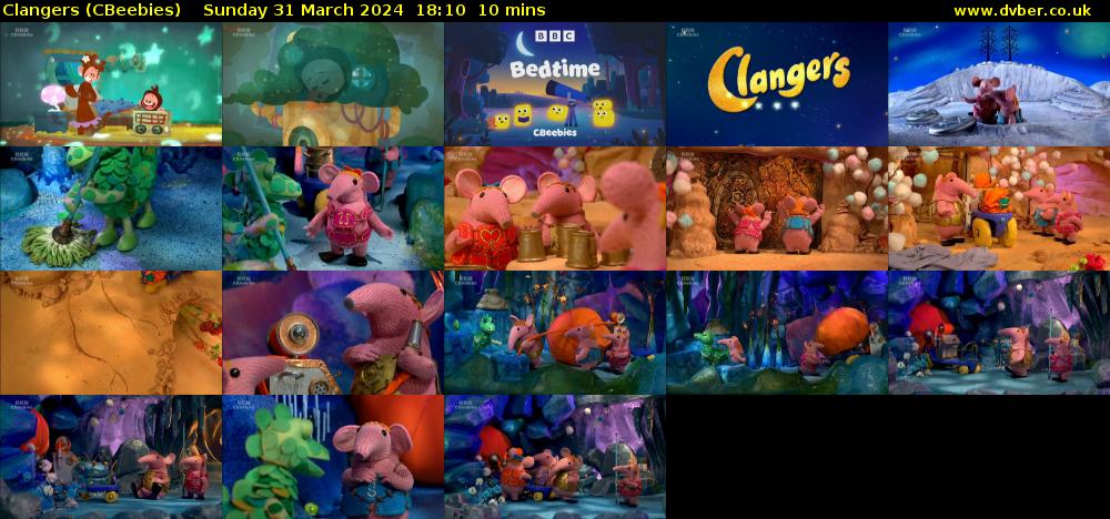 Clangers (CBeebies) Sunday 31 March 2024 18:10 - 18:20