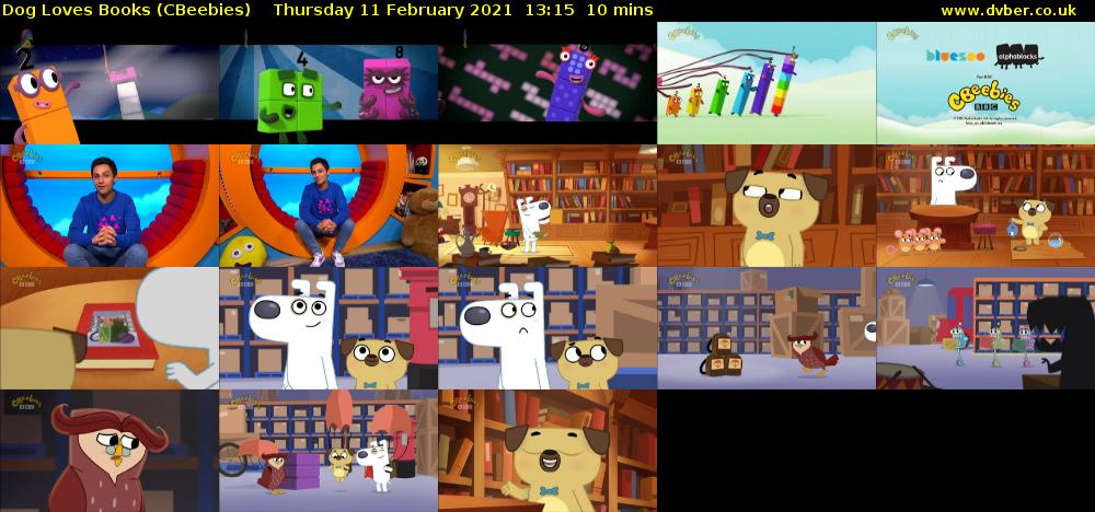 Dog Loves Books (CBeebies) Thursday 11 February 2021 13:15 - 13:25