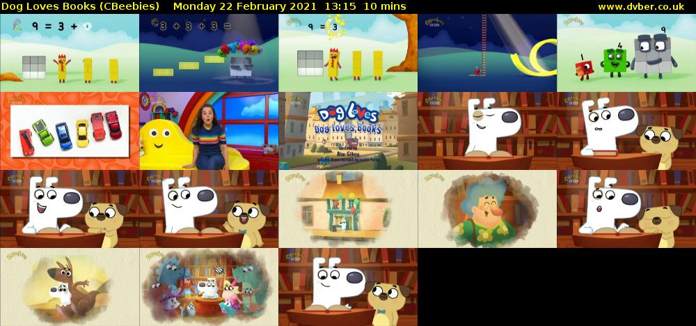 Dog Loves Books (CBeebies) Monday 22 February 2021 13:15 - 13:25