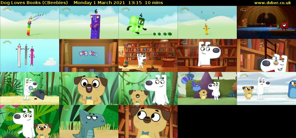 Dog Loves Books (CBeebies) Monday 1 March 2021 13:15 - 13:25