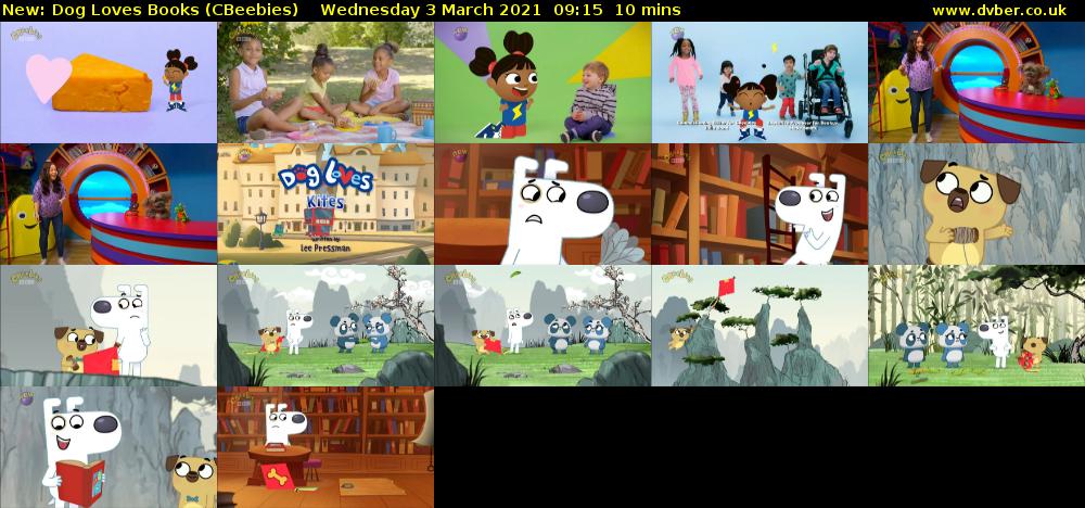 Dog Loves Books (CBeebies) Wednesday 3 March 2021 09:15 - 09:25