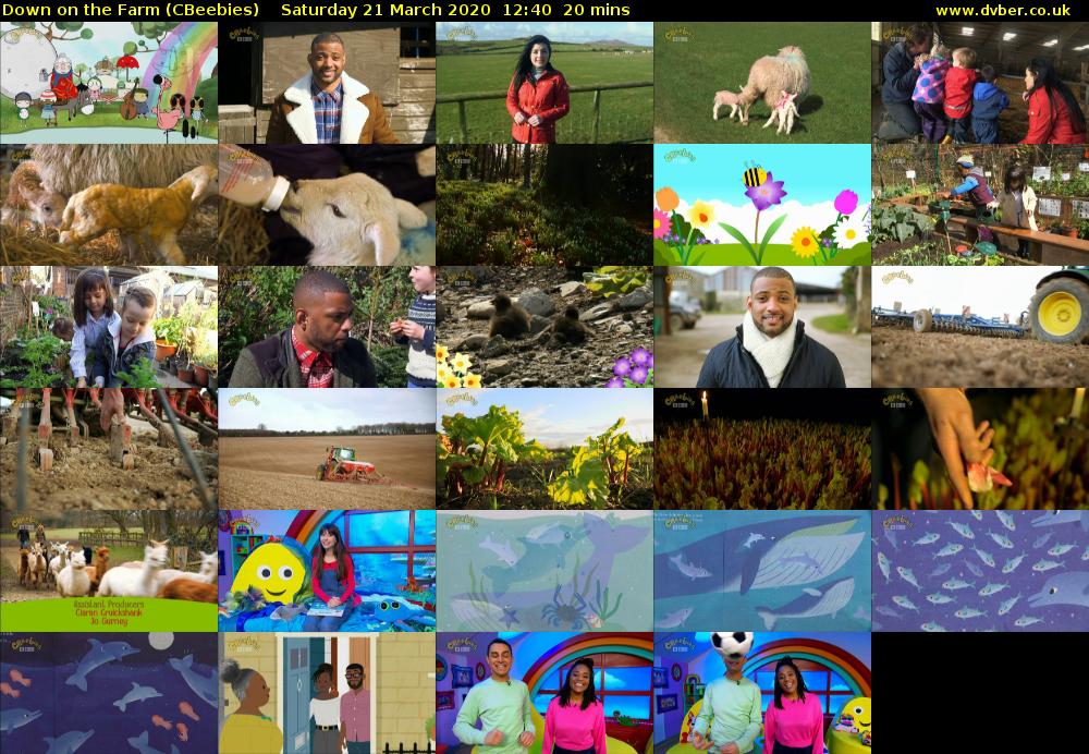Down on the Farm (CBeebies) Saturday 21 March 2020 12:40 - 13:00