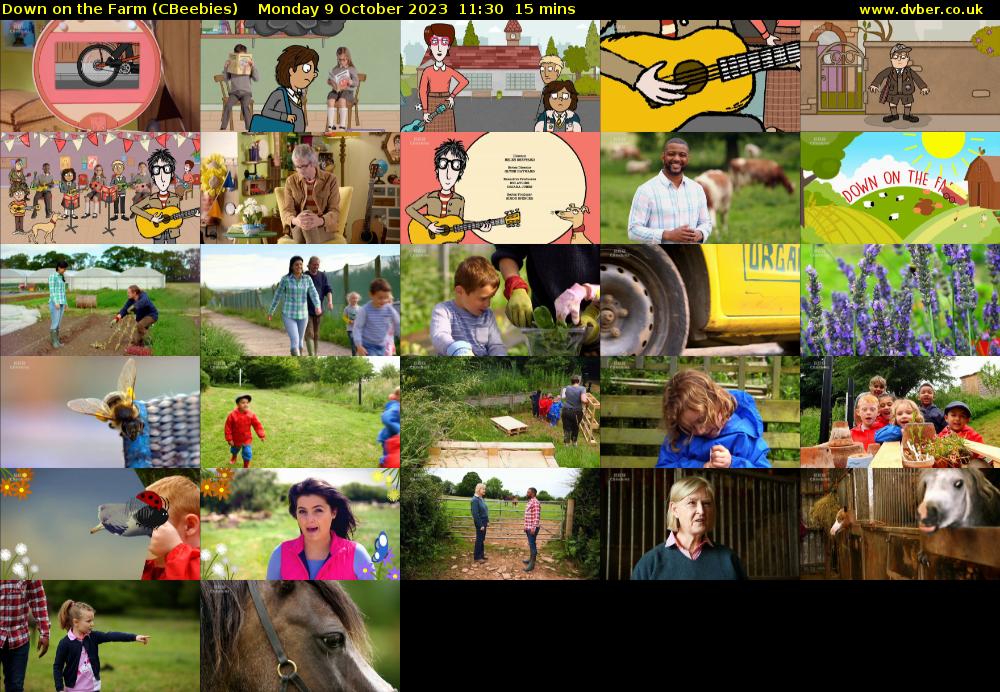 Down on the Farm (CBeebies) Monday 9 October 2023 11:30 - 11:45