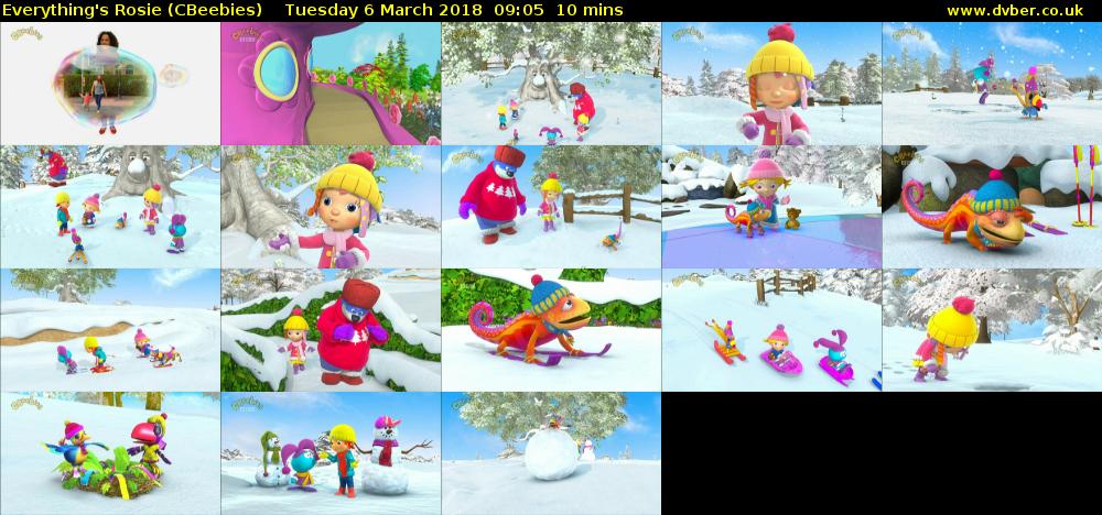 Everything's Rosie (CBeebies) Tuesday 6 March 2018 09:05 - 09:15