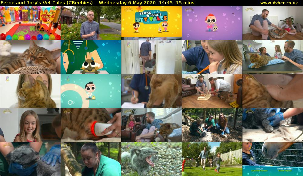 Ferne and Rory's Vet Tales (CBeebies) Wednesday 6 May 2020 14:45 - 15:00