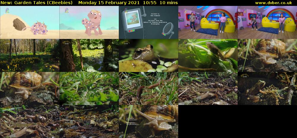 Garden Tales (CBeebies) Monday 15 February 2021 10:55 - 11:05