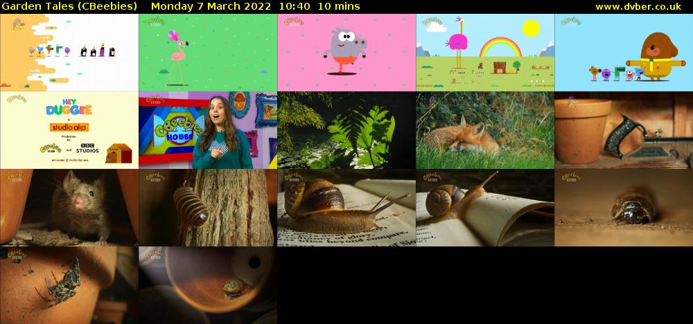 Garden Tales (CBeebies) Monday 7 March 2022 10:40 - 10:50