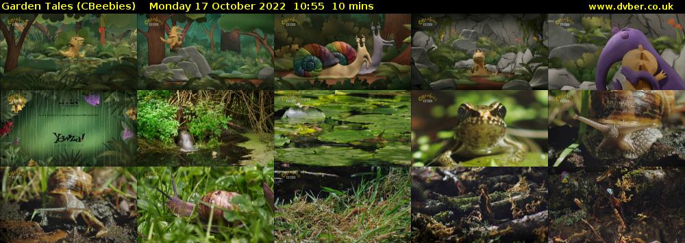 Garden Tales (CBeebies) Monday 17 October 2022 10:55 - 11:05