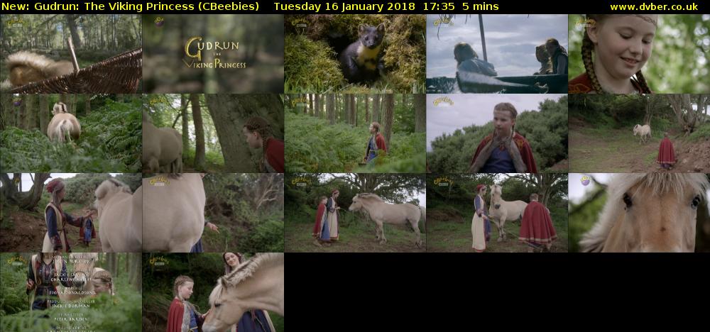 Gudrun: The Viking Princess (CBeebies) Tuesday 16 January 2018 17:35 - 17:40