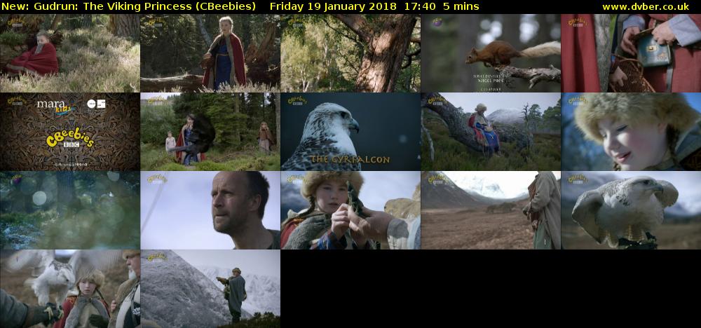 Gudrun: The Viking Princess (CBeebies) Friday 19 January 2018 17:40 - 17:45