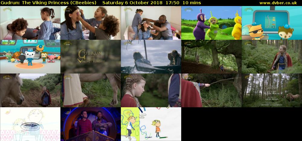 Gudrun: The Viking Princess (CBeebies) Saturday 6 October 2018 17:50 - 18:00