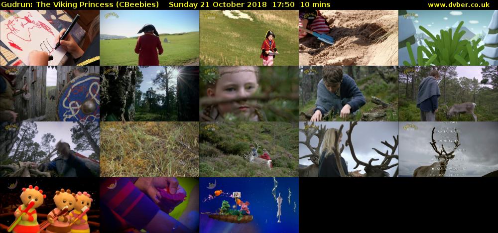 Gudrun: The Viking Princess (CBeebies) Sunday 21 October 2018 17:50 - 18:00