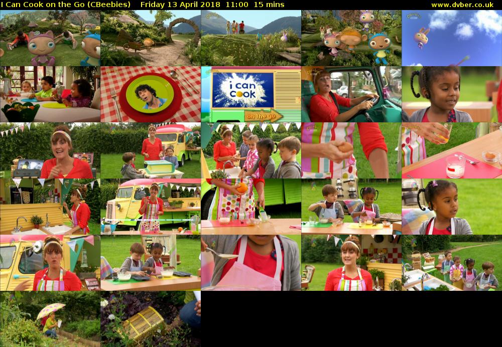 I Can Cook on the Go (CBeebies) Friday 13 April 2018 12:00 - 12:15