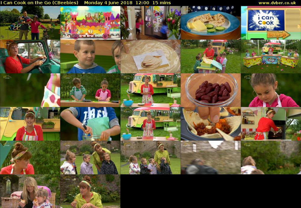 I Can Cook on the Go (CBeebies) Monday 4 June 2018 12:00 - 12:15