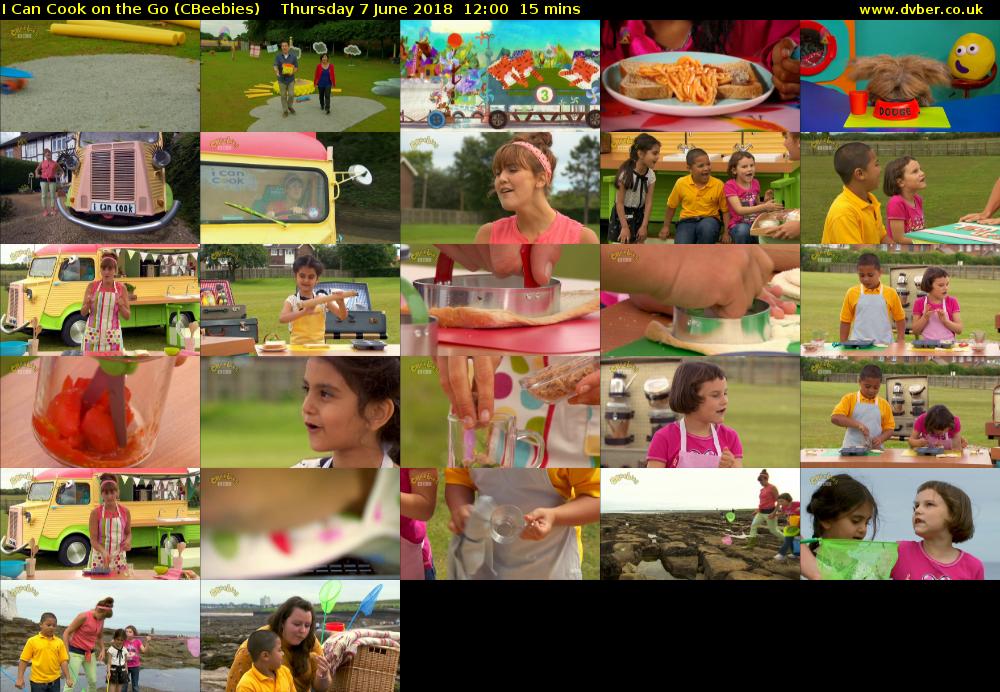 I Can Cook on the Go (CBeebies) Thursday 7 June 2018 12:00 - 12:15