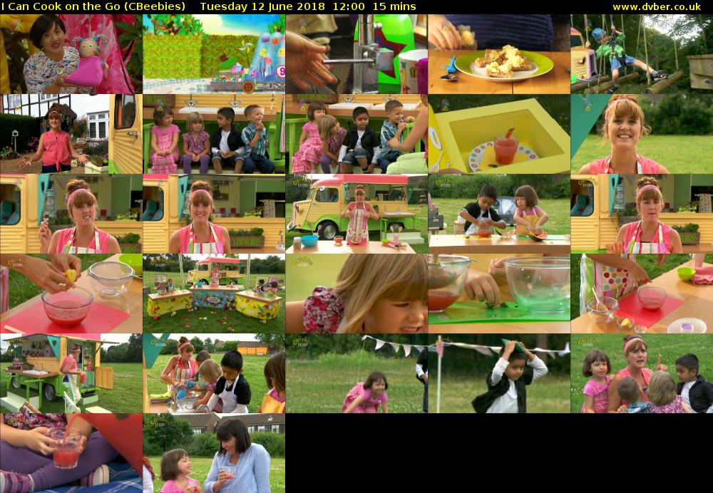 I Can Cook on the Go (CBeebies) Tuesday 12 June 2018 12:00 - 12:15