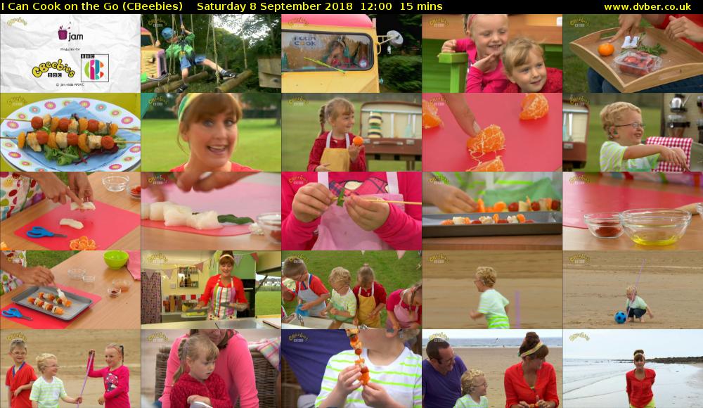 I Can Cook on the Go (CBeebies) Saturday 8 September 2018 12:00 - 12:15
