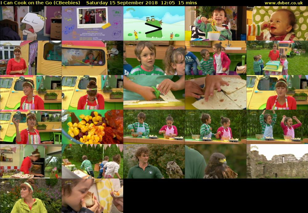 I Can Cook on the Go (CBeebies) Saturday 15 September 2018 12:05 - 12:20