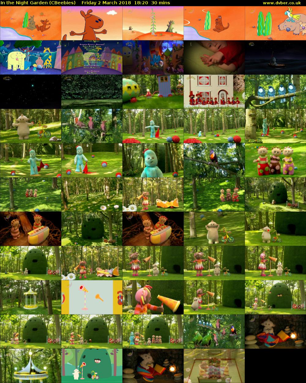 In the Night Garden (CBeebies) Friday 2 March 2018 18:20 - 18:50