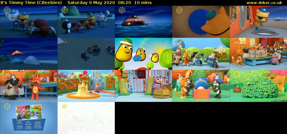 It's Timmy Time (CBeebies) Saturday 9 May 2020 08:20 - 08:30