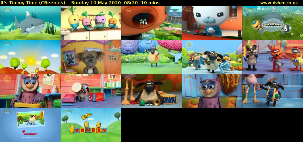 It's Timmy Time (CBeebies) Sunday 10 May 2020 08:20 - 08:30