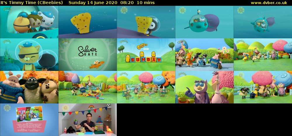 It's Timmy Time (CBeebies) Sunday 14 June 2020 08:20 - 08:30