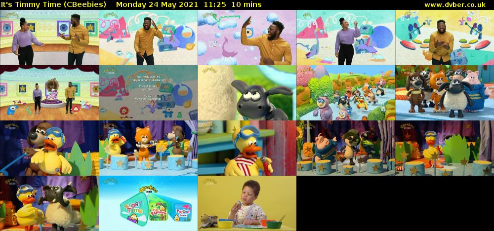 It's Timmy Time (CBeebies) Monday 24 May 2021 11:25 - 11:35